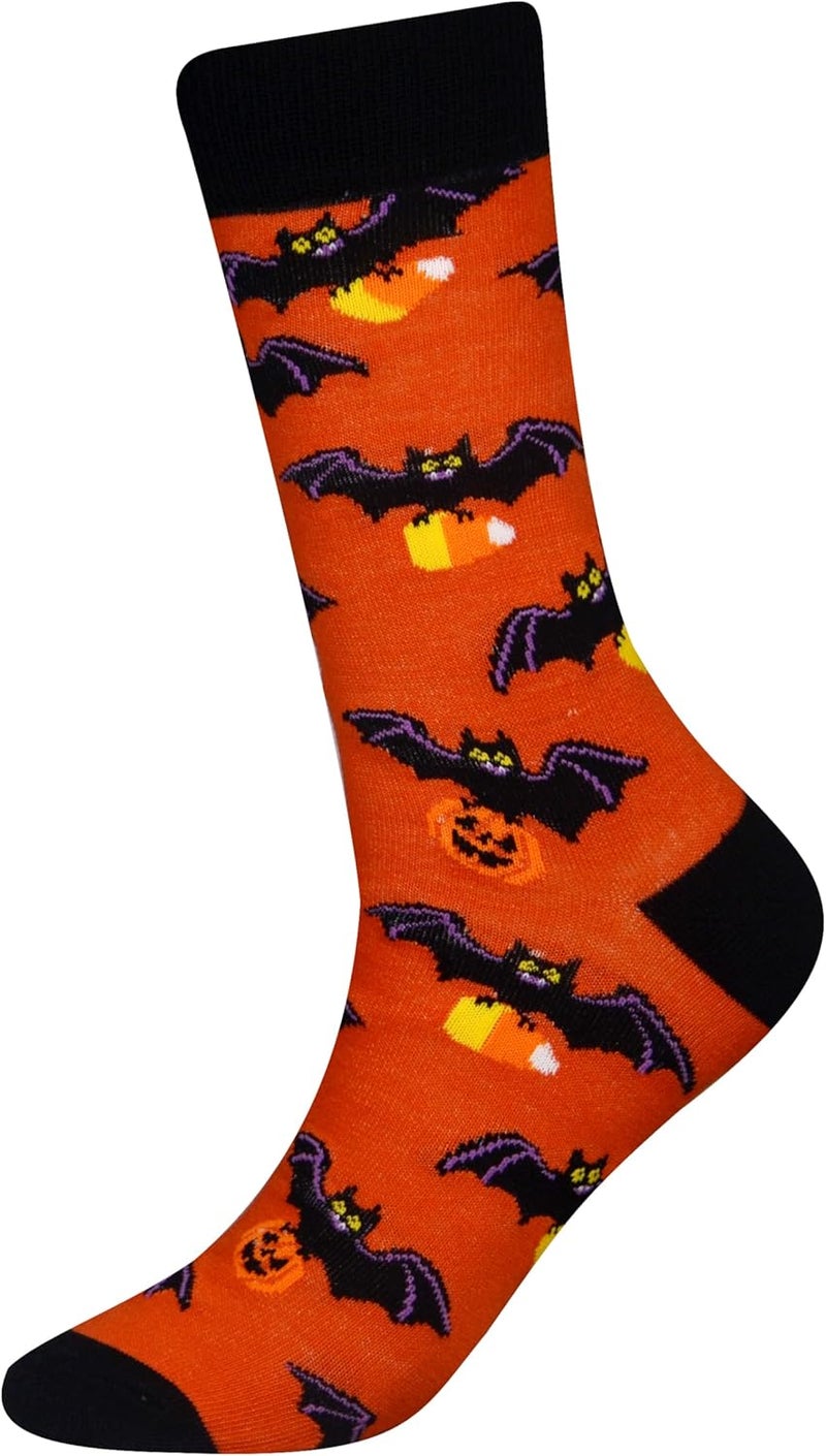 Cansok Men's 2/4 Packs Fun Crazy Novelty Dress Crew Socks - Image 5